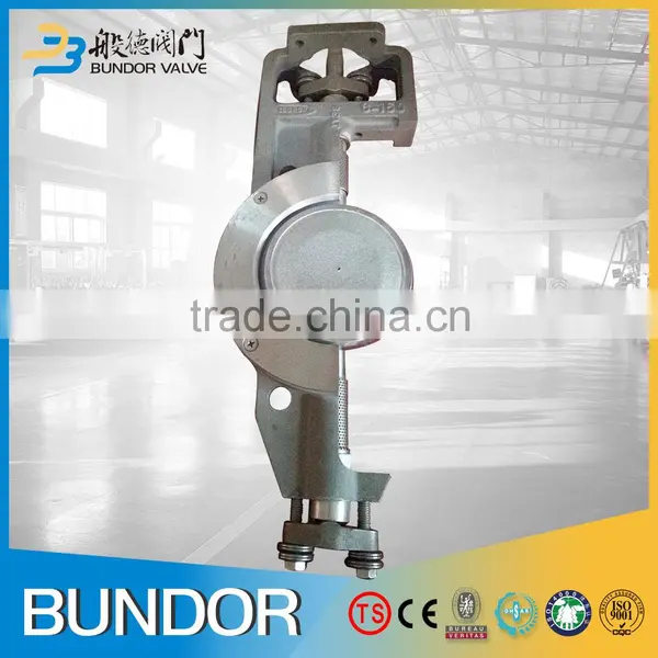 Chemical Industry Dn100 Inox Stainless Steel Manual Eccentric Metal Seal Butterfly Valve photo-2