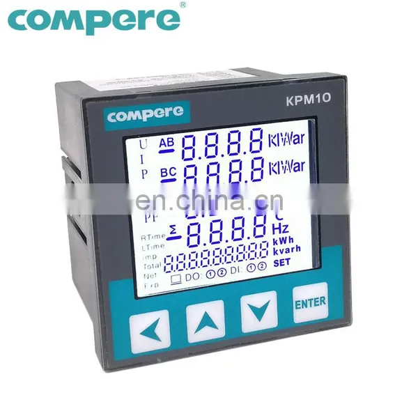 3 Phase Rs485 Modbus LCD Digital Panel Multifunction Electric Meter photo-2