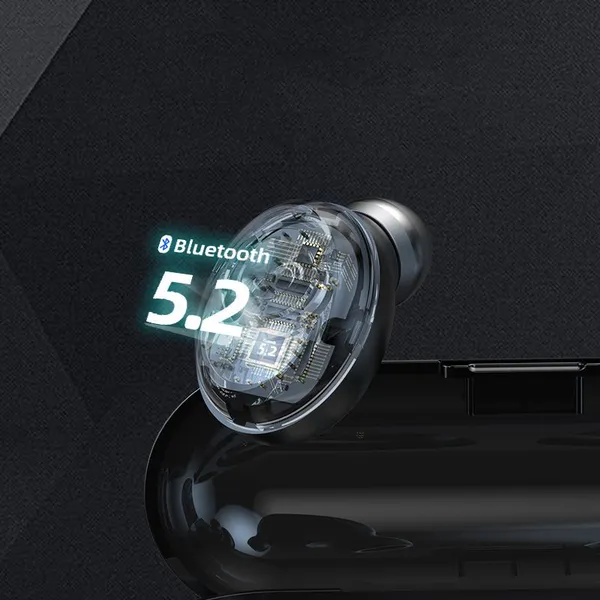 Fashion Sports Fitness Earphone New Led Digital Display Touch Control Anti-Fall Off Noise Reduction In-Ear Wireless Earbuds photo-4