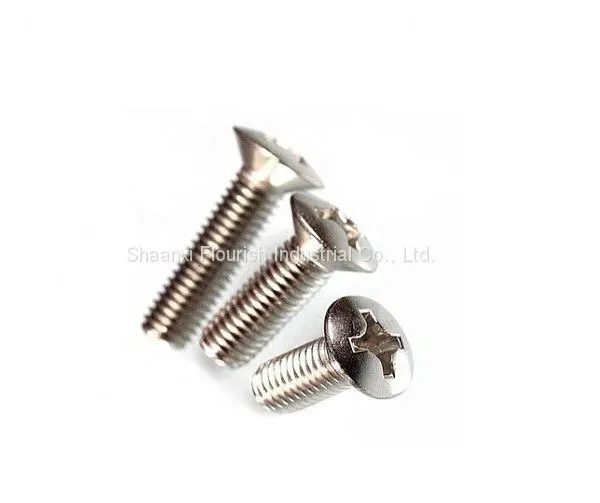 Metric Cross Recessed Screw , Phillips Raised Countersunk Head Machine Screw photo-4
