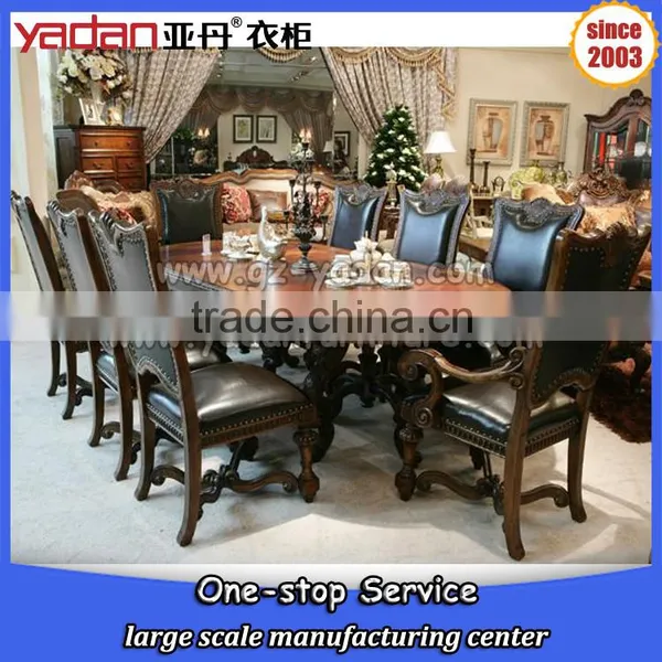 Luxury Hand Carved Dining Table and Chair Made in China photo-2