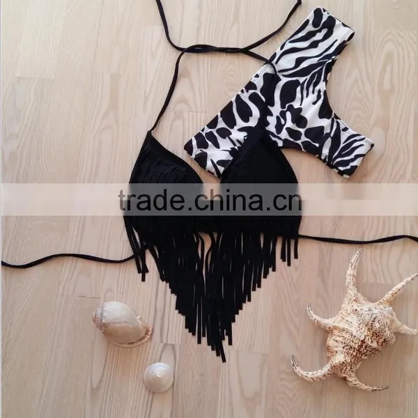 Latest Design Women Sexy Tassel Bikini photo-4
