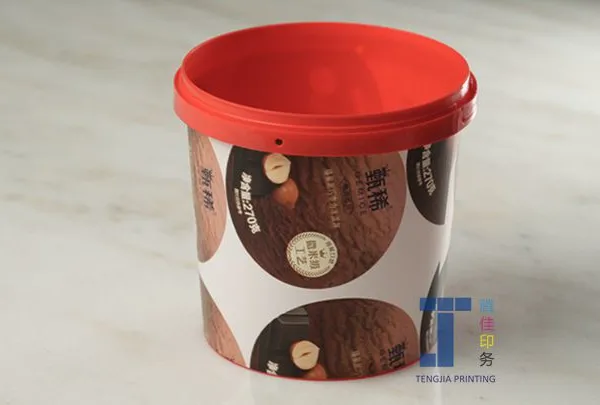 Oval Shape In Molding Label With Glossy Surface Finish And Silk Printing photo-2