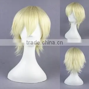 High Quality 35cm Short Straight Synthetic Anime Wig Cosplay Hair Wig Party Wig photo-2