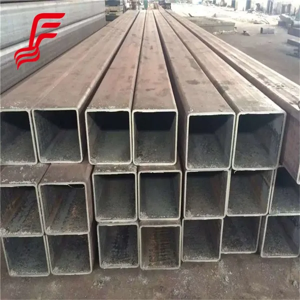 Q235 Square Metal Black Hot Rolled Rectangular Tube Erw Steel Square Tubes Hollow Section Carbon Ms Pipe photo-3