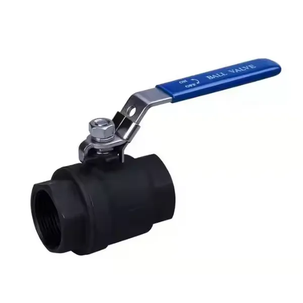 ANSI API 2-Piece Ball Valve 2in Carbon Steel Internal Thread Connection Lock Handle With Shut-Off Locking 1000 WOG Ball Valve