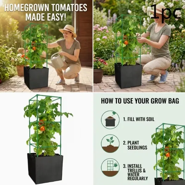 Wholesale Square Grow Bags for Vegetables and Fruits Planting Container photo-4