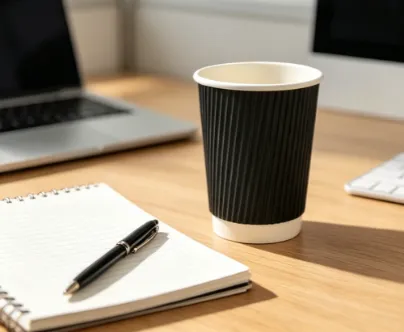 Eco-Friendly Waterproof Corrugated Paper Cup for Coffee & Tea Shops photo-2