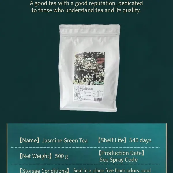 China Jasmine Scented Green Tea Bulk Wholesale OEM Private Label High Fragrance Green Tea