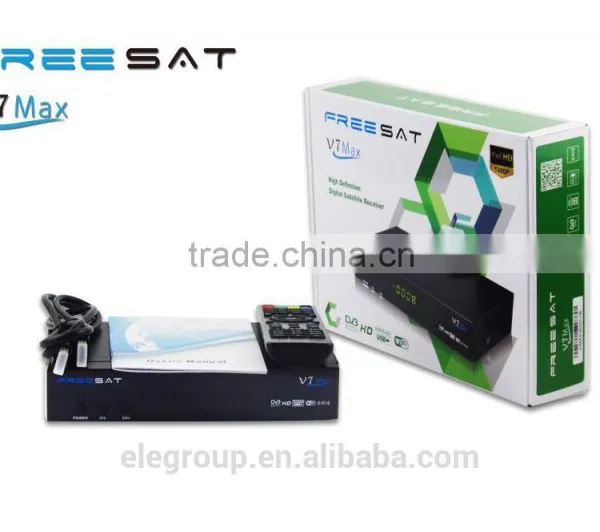 DVB-S2 Receiver FREESAT V7 MAX DVB S2 Support PowerVu,DRE, Biss Key Cccam & Newcam photo-5