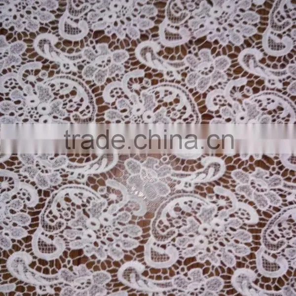 2016wholesale Lace Garment Accessory/embroidery Cotton Full Lace Water Soluble Lace Fabric photo-4