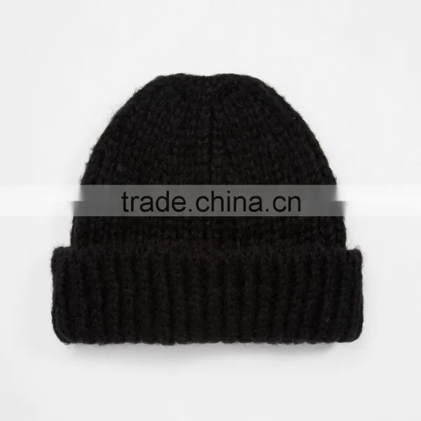 Custom Knit Beanies With Woven Label Slouch Beanie Hat Crocheted Hat Quality Choice photo-2