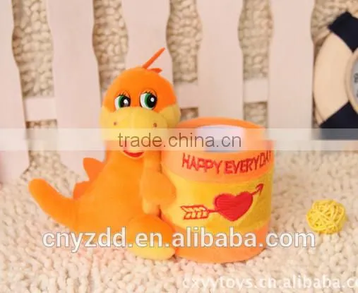 Plush Brush Pot/plush Desk Pen Container/cute Animal Pen Container photo-2