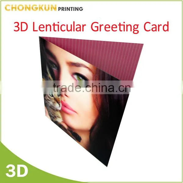 Lovely Design 3D Lenticular Printing Valentine Greeting Cards photo-4