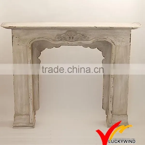 Shabby Chic Wood Fireplace Mantel photo-2