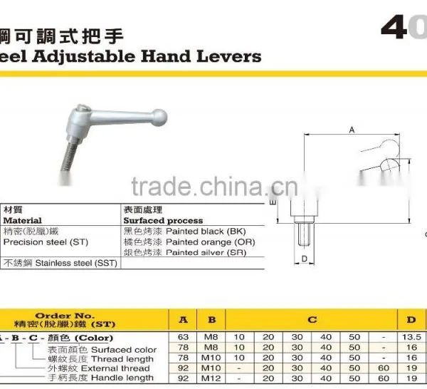 Hot Popular Products For Machines Use SUS304 Adjustable Handles photo-2