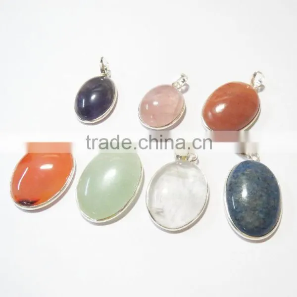 Assorted 925 STERLING Silver 925 STAMPED Natural Stone Jewelry Gemstone Pendants WHOLESALE photo-2