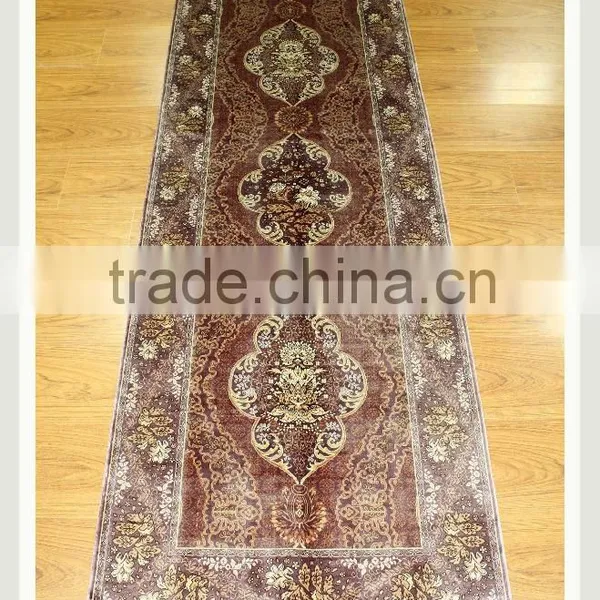 Corridor Carpet Handmade Persian Silk Rug Persian Handmade Silk Carpets for Home Hotel Villa