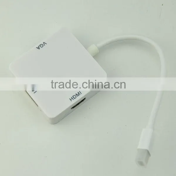 High Speed Mini dp to Hdmi Vga Dvi Adapter With Audio Video Data Transmission photo-4