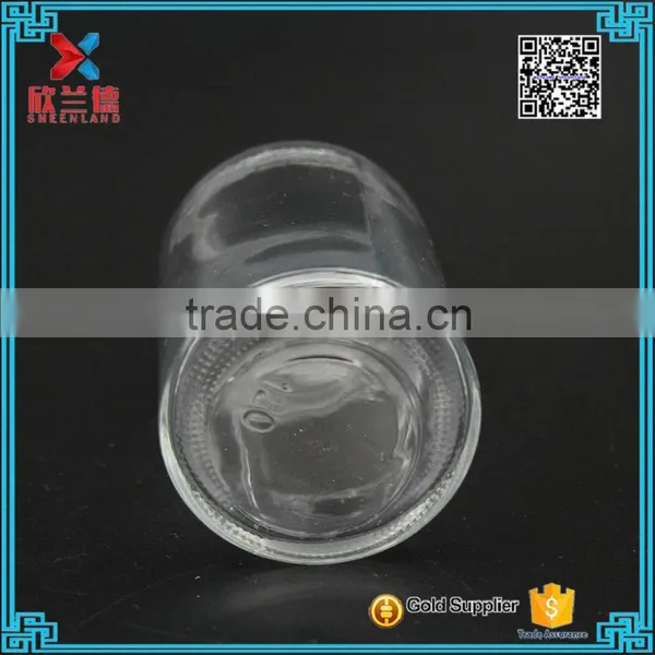 Clear Round Medicinal Alcohol Glass Bottle With White Cap130ml photo-4
