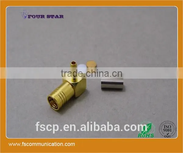 SMB Connector Female Crimp Right Angle for RG316 Cable photo-2