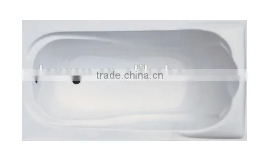 170*80cm White Acrylic Corner Bathtub