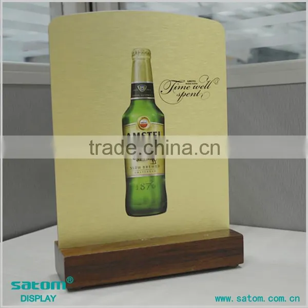 Hot Selling High-Precision Printing Restaurant Wooden Menu Stand Holder Quality Choice photo-4