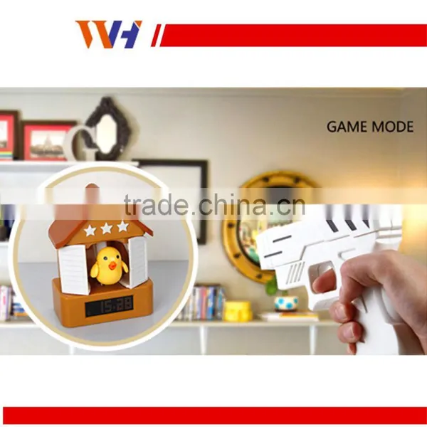 Bird Shape Decorative Shooting Target Gun Alarm Clock photo-3