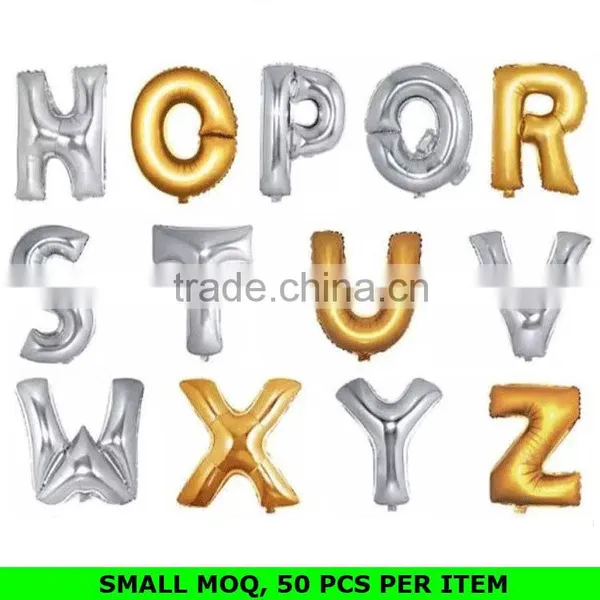 Wholesale 18 Inch and 32 Inch Gold Alphabet Letter Foil Balloons photo-6