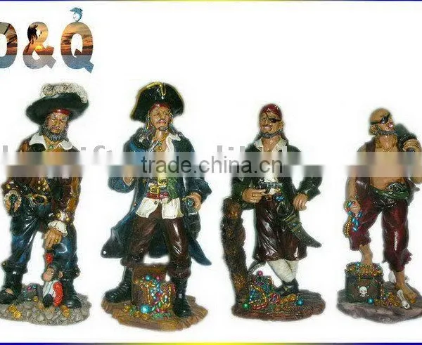 Pirate Shaped Polyresin Craft