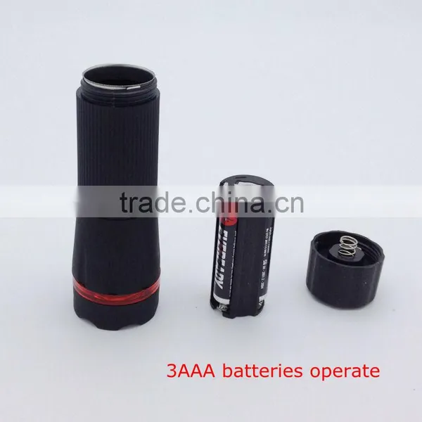 1W Powerful Led Colorful Promotional Zoom Flashlight With Color Ring photo-4