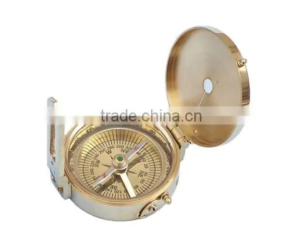 Beautiful Brass Gift Compass- Solid Brass Military Compass - 13432 photo-2