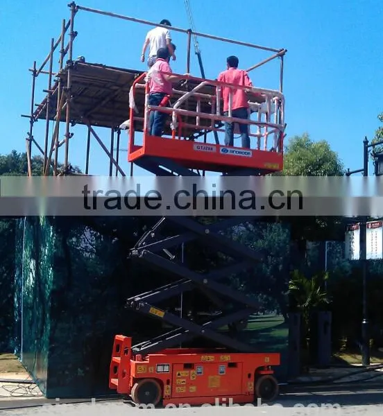 SINOBOOM Hot Sell Hydraulic Self-propelled Scissor Lift Table 450kg Lift Capacity Electric Aerial Working Platform photo-2