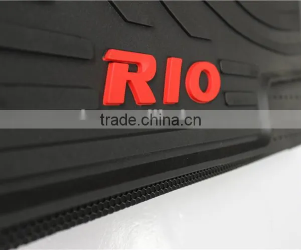 Auto Foot Mat Original Size Rubber Floor Liner for Kia Rio 2007 photo-3