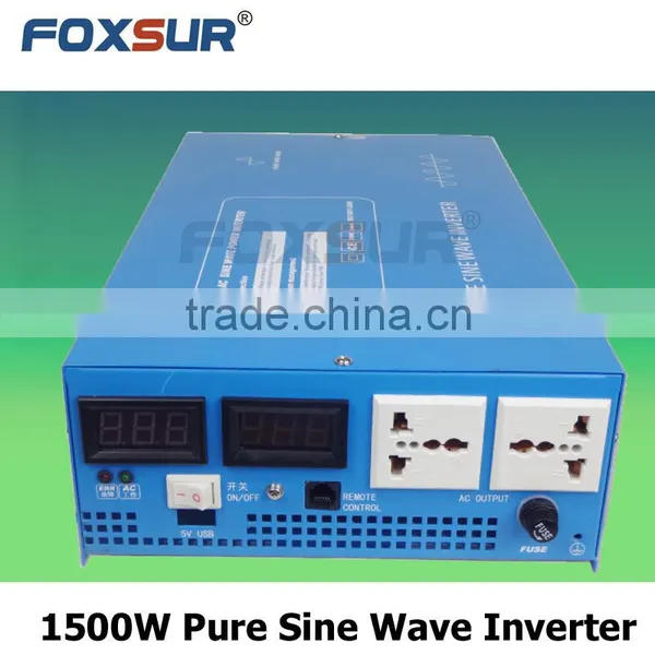 High Efficiency Pure Sine Wave Inverter 1500W 12V DC to 110V AC, DC to AC Solar Power Inverter Industrial Inverter photo-2