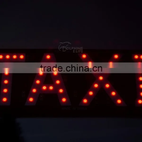 Popular 45SMD 3528 LED Taxi Top Light With Switch Indicator License Plate Light Taxi Sign Roof Light photo-5