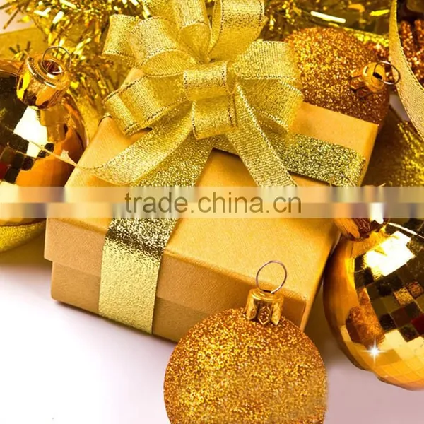 Hot Selling Wholesale Beautiful Gold Purl Satin Ribbon