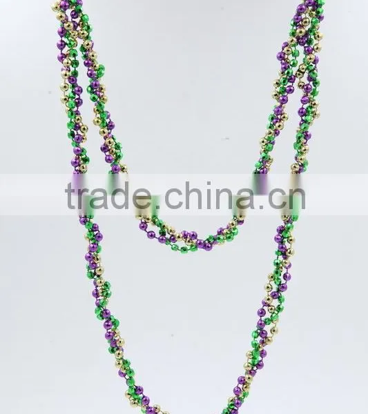 Carnival Party Bead Chain Necklace Catholic Rosary Beads Earring