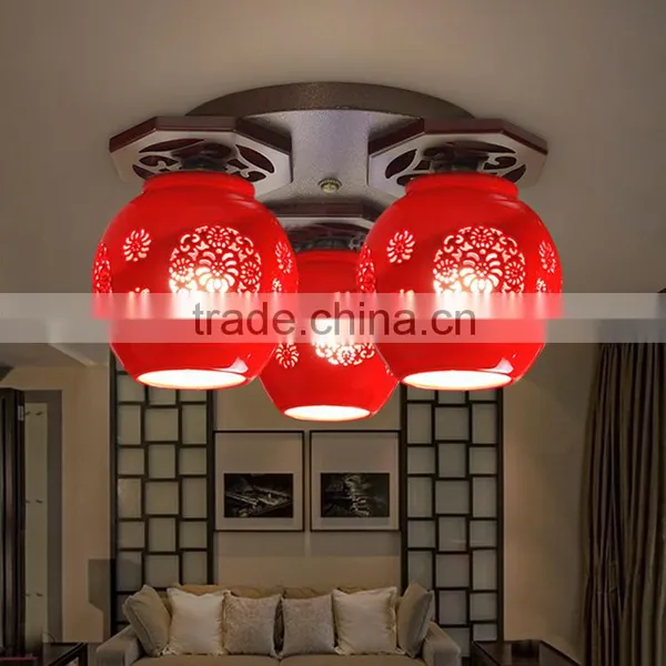 Jingdezhen Ceramic Led Light Home Decoration Led Ceiling Lamp photo-4