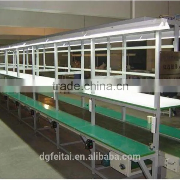 ESD Mat Belt Conveyor Structure and Paint Steel Material Belt Conveyor With Opposite Worktable photo-5