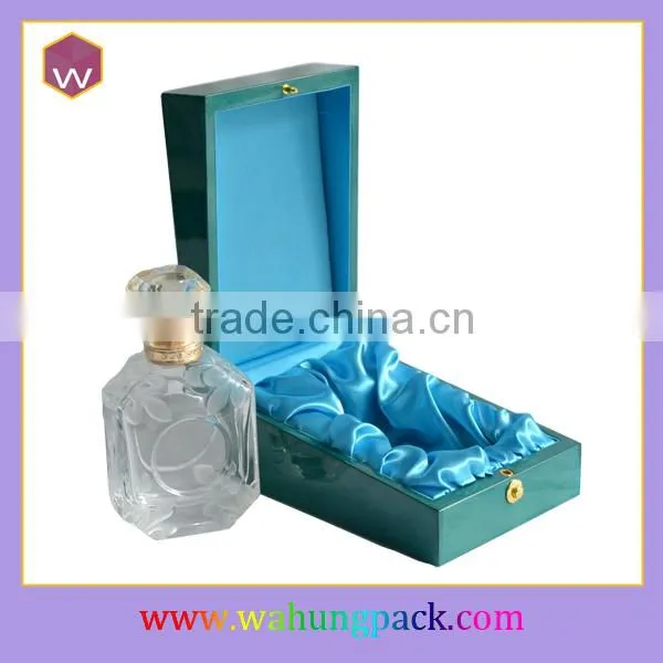 Arabic Perfume Box Gift Blue/ Ladies Perfume Bottle Box Wood Packaging