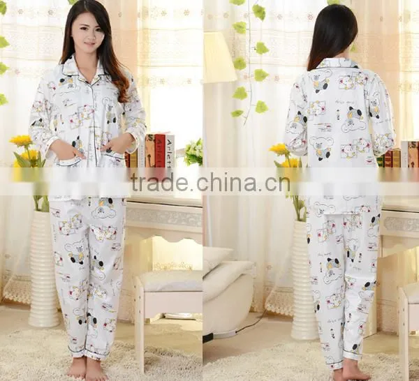 Couple Long Sleeve Printing Pajama Suit photo-4