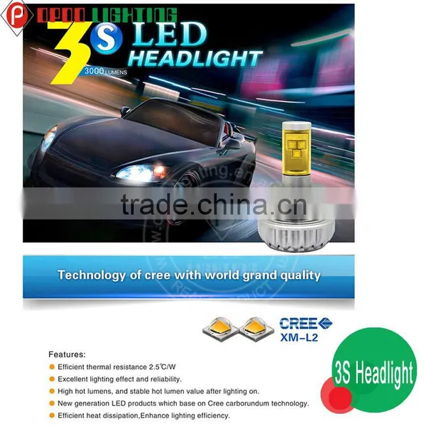 New hi Low Beam Bright 30w h4 Led Headlight 2015 photo-3