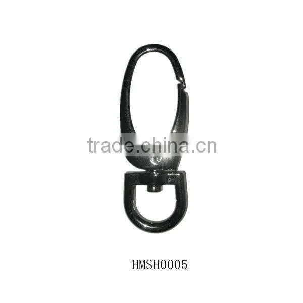 Brushed nickel zinc alloy dog hook,carabiner