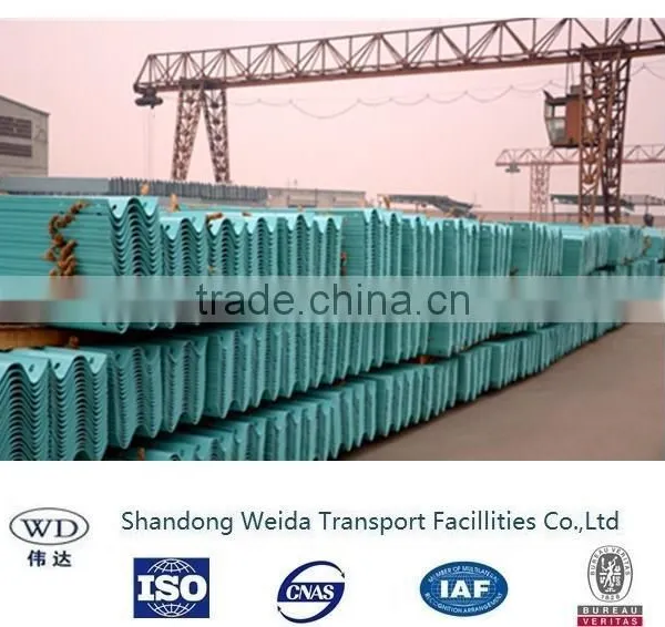 Powder Coated Steel Highway Guardrail Beams Anti Corrosion photo-3