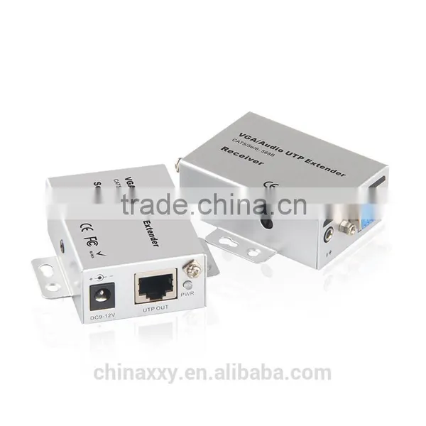 100M VGA UTP Extender With Video Audio Extension Over CAT5 5e 6 Cable