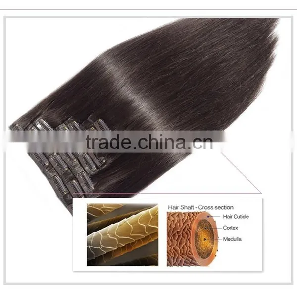 Cheap Hair Extensions Clip in Full Head, Hair Extension Clip in Human Hair photo-3