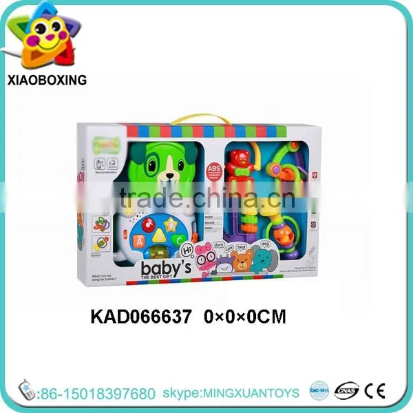 Wholesale educational toy children learning aids baby rattle set