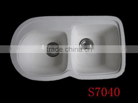 Factory Directly Modified Acrylic Solid Surface Kitchen Sink ,double Bowl Kitchen Sink photo-2