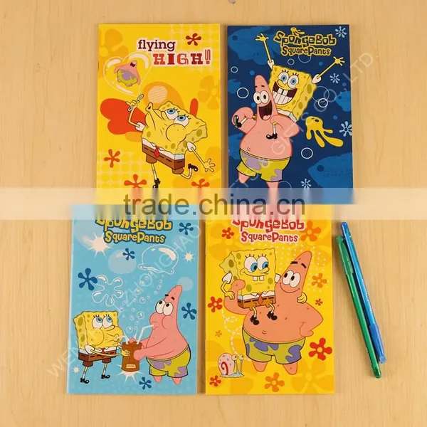 Custom Cheap School Notebook Wholesale, SpongeBob Notebook Wholesale photo-2